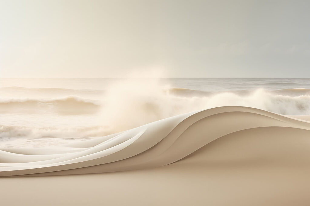 Zachte boog voor branding — volledig ontwerp
