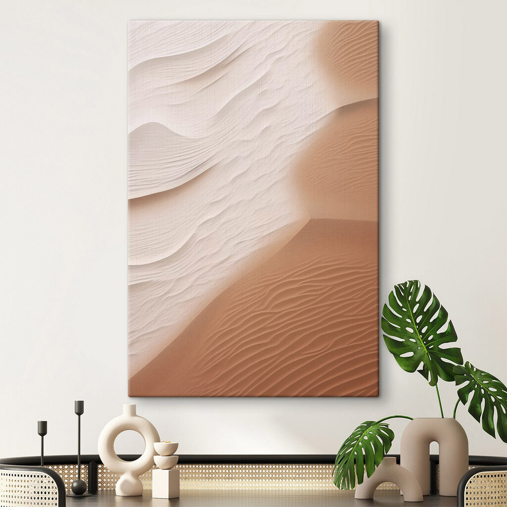 Zandkleurige lagen met ribbels — interieur 1