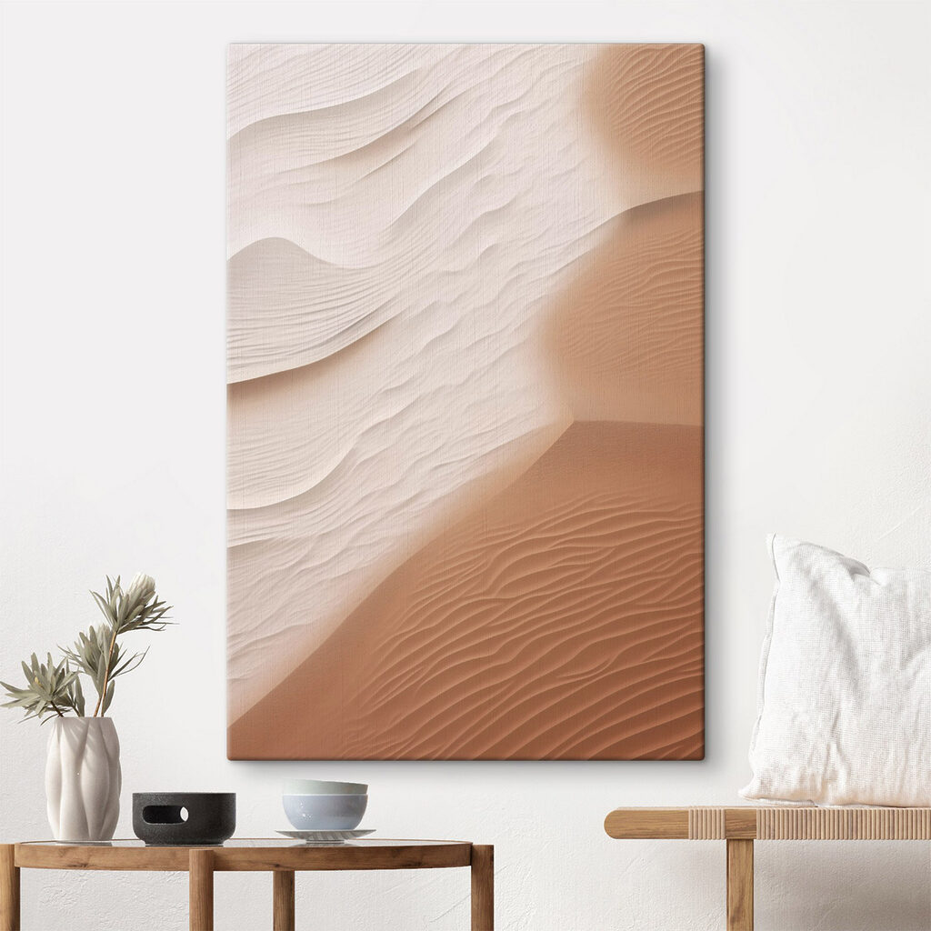 Zandkleurige lagen met ribbels — interieur 2