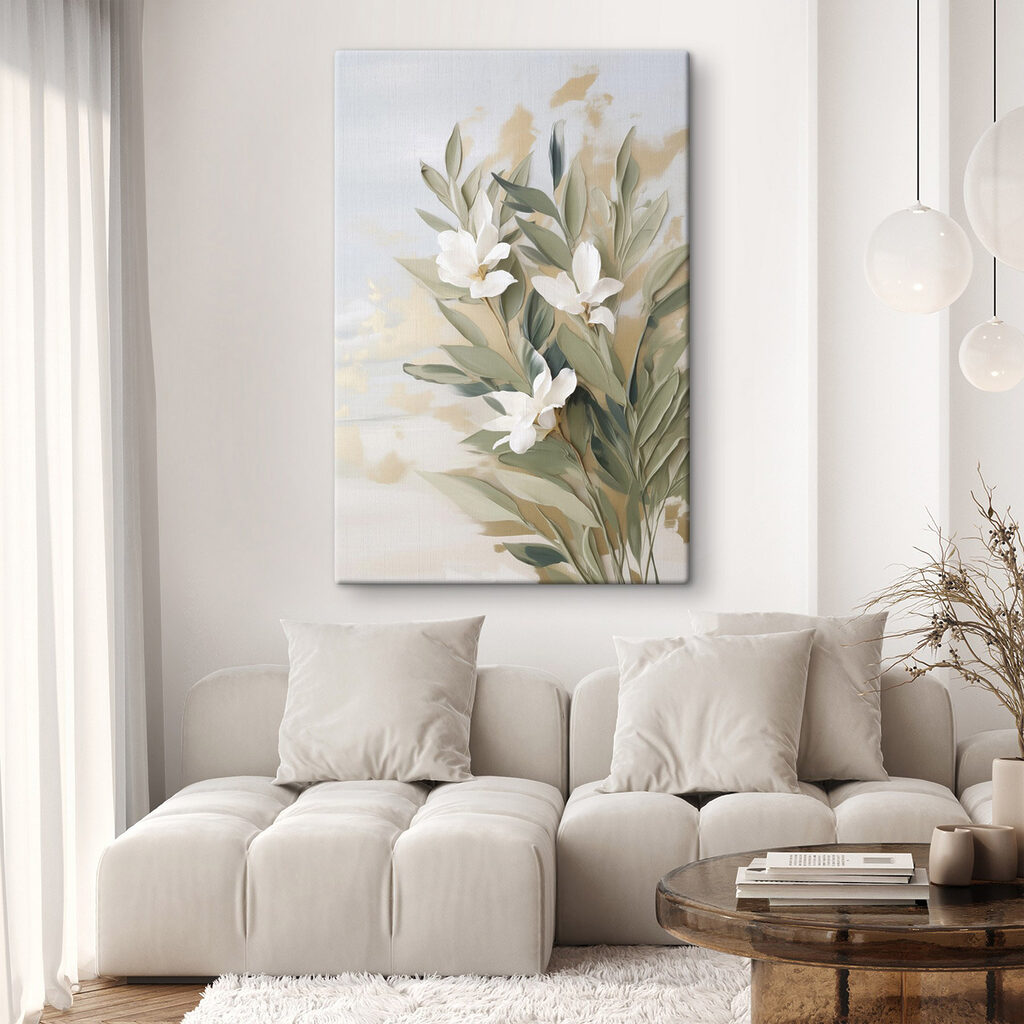 Bloesemtakken in gedempte tinten — interieur 1