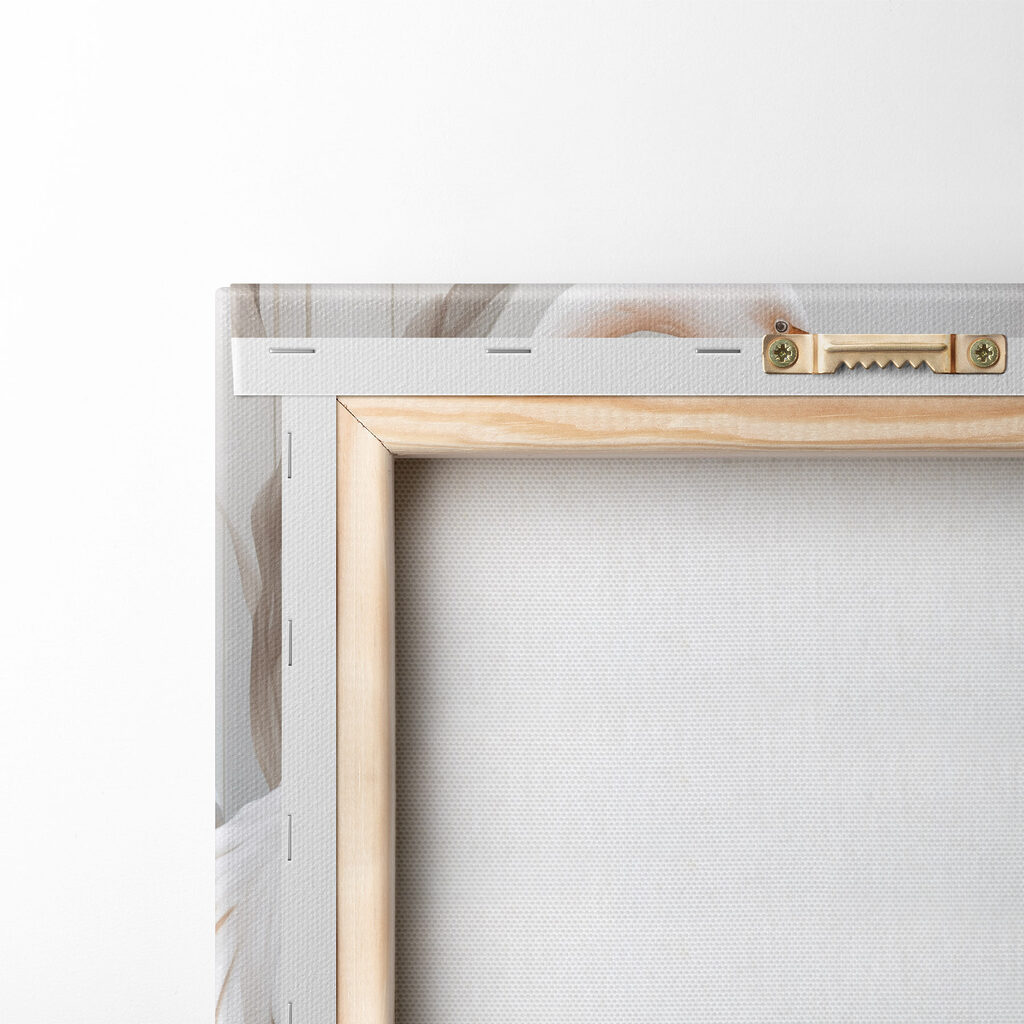 Witte flamingo's tussen bladeren — achterkant