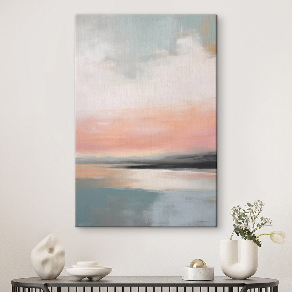 Roze gloed boven water — interieur 1