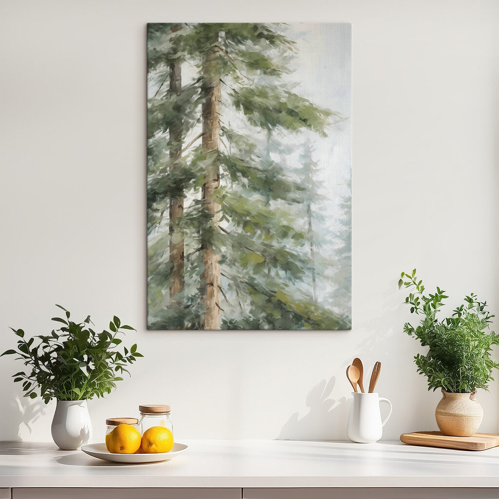 Licht tussen naaldboomtakken — interieur 1