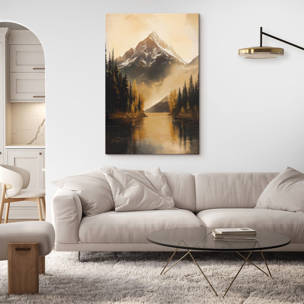 Bergtop in gouden licht — interieur 1