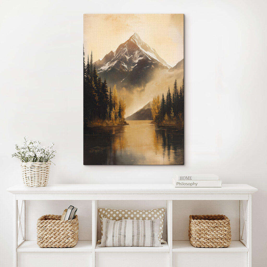 Bergtop in gouden licht — interieur 2