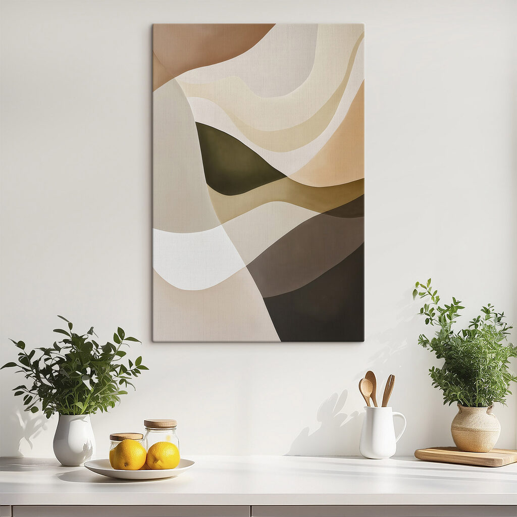 Golvende vlakken in aardetinten — interieur 2