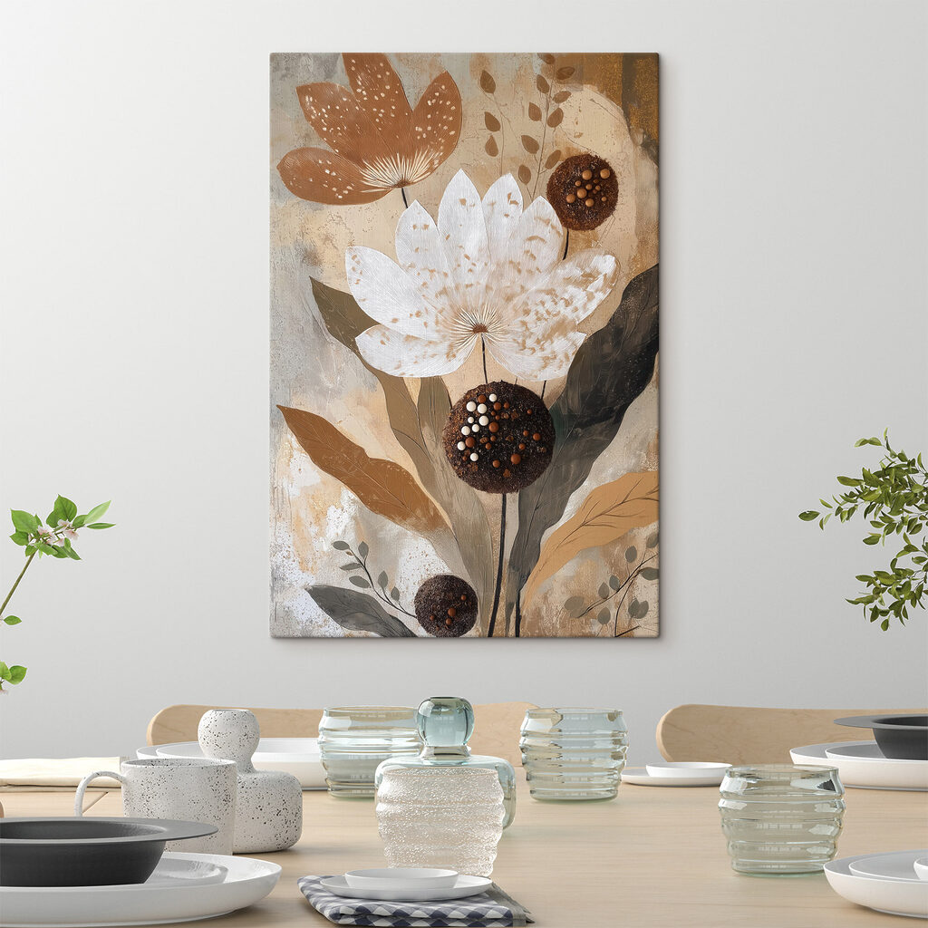 Bloemen met gestippelde harten — interieur 1