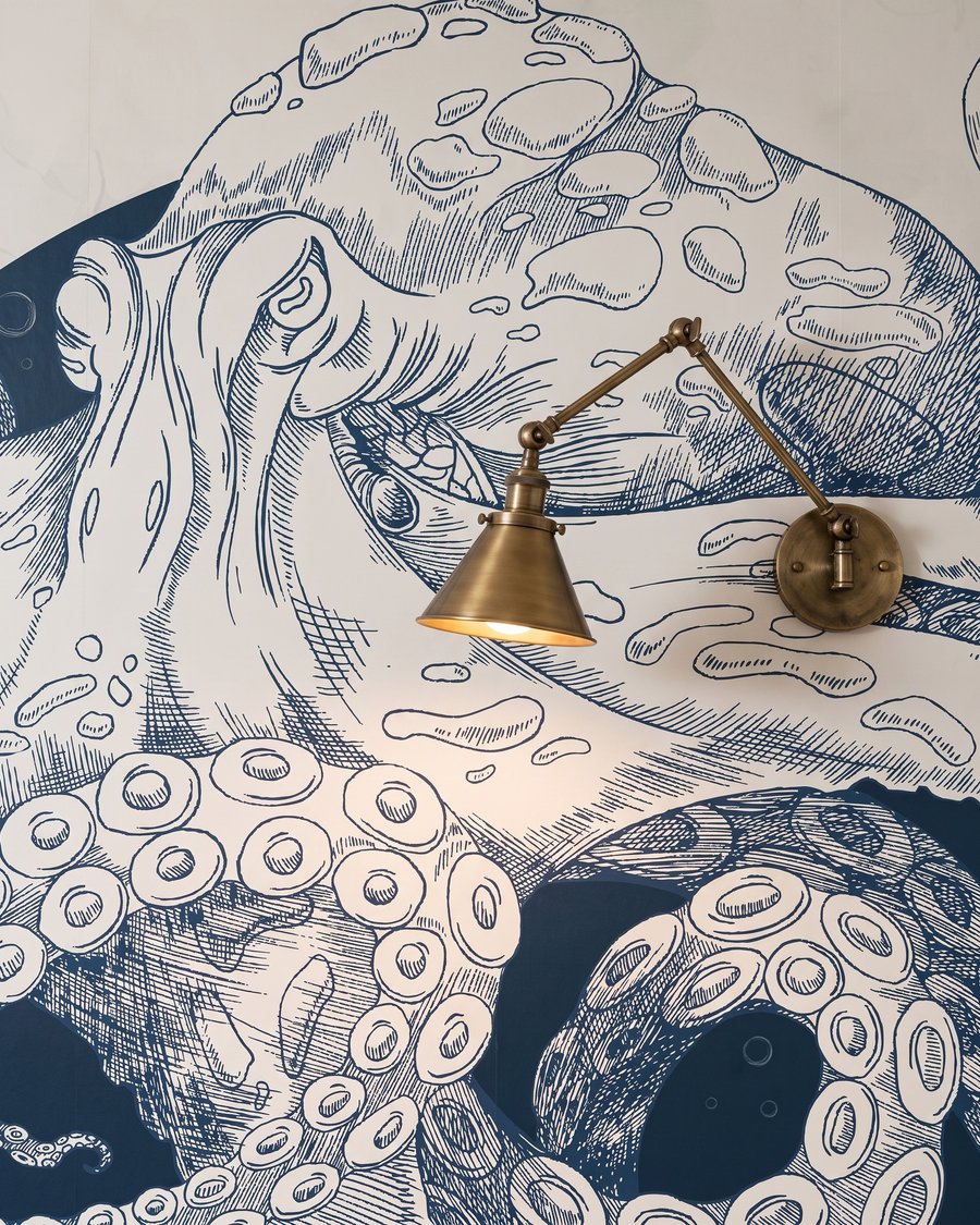 Een octopus vol krullen — detail