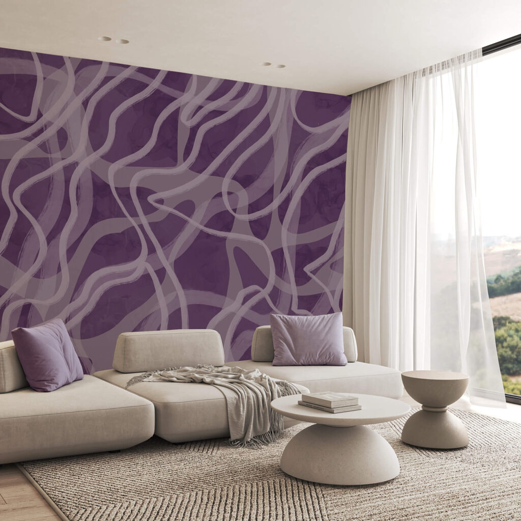 Lila lijnen blijven kronkelen — interieur 1