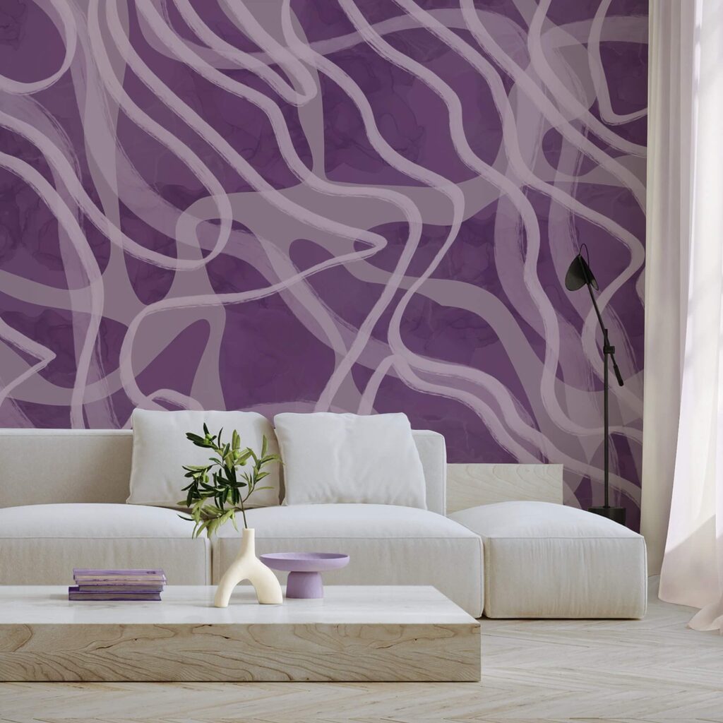 Lila lijnen blijven kronkelen — interieur 2