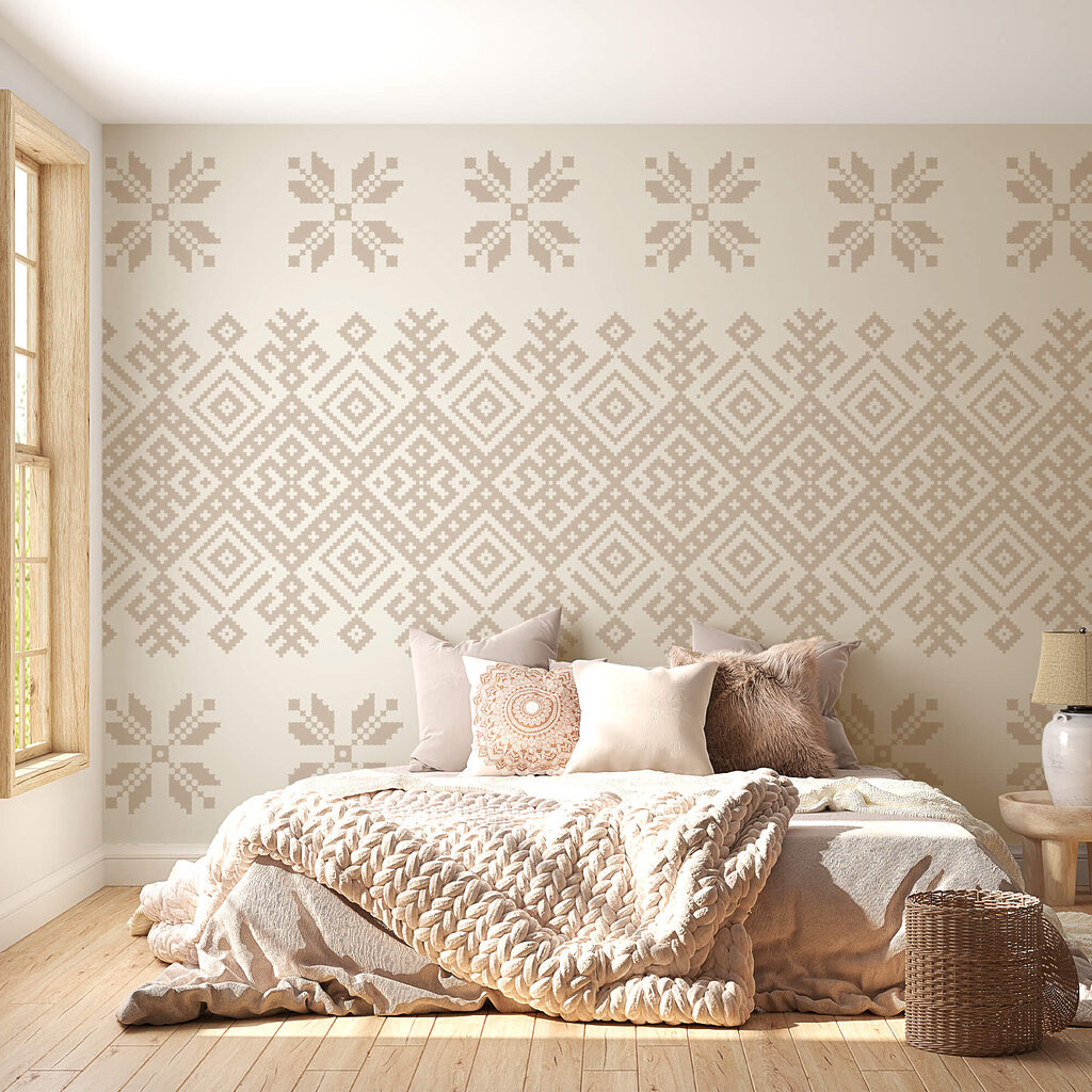 Geometrische borduurpatronen — interieur 1