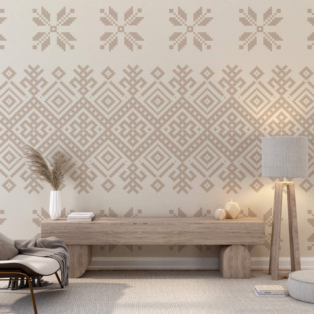 Geometrische borduurpatronen — interieur 3