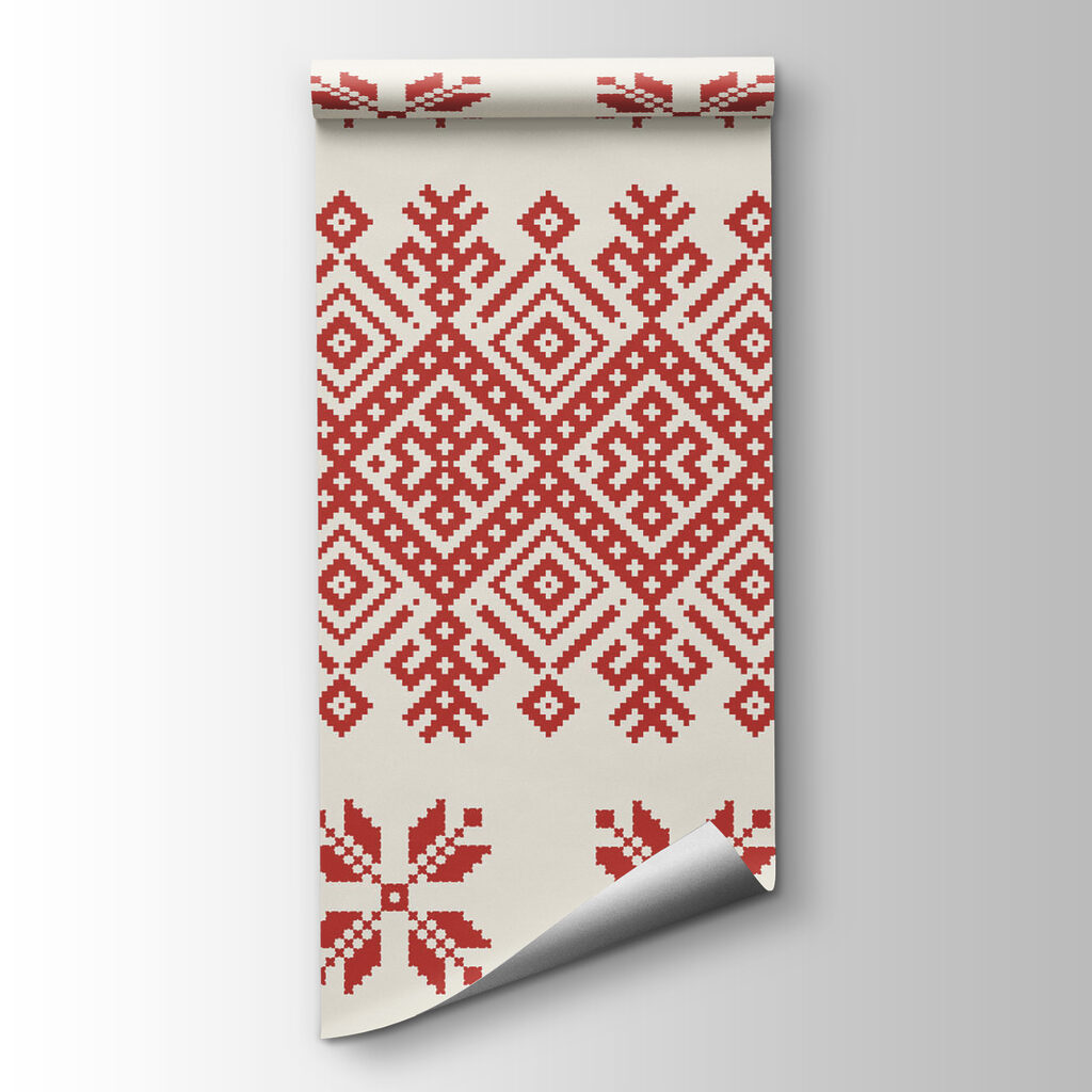 Rood ritme in kruisjes — productweergave