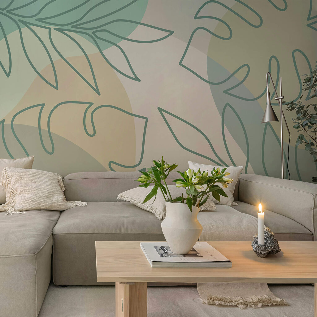 Bladcontouren op zachte vlakken — interieur 2