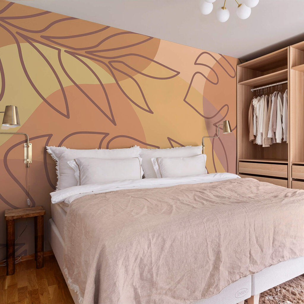 Bladcontouren op zachte vlakken — interieur 1