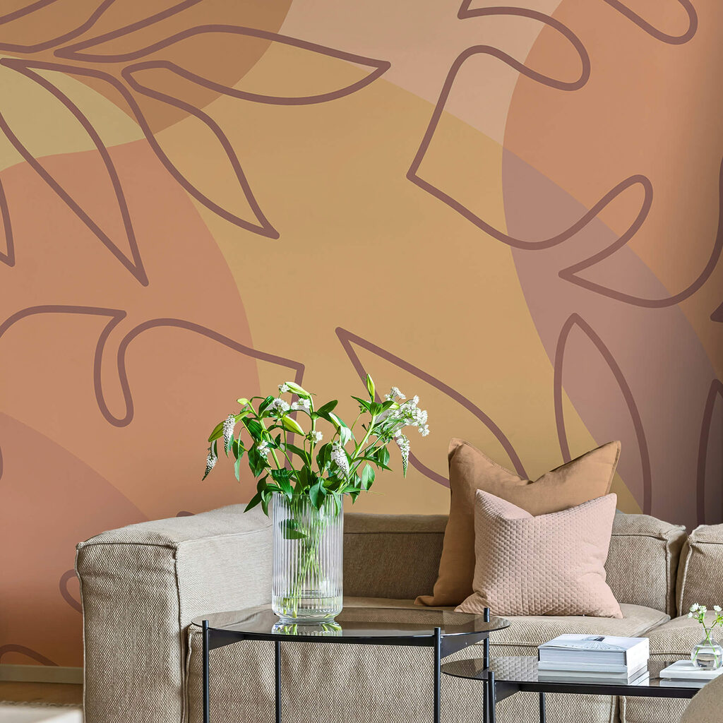 Bladcontouren op zachte vlakken — interieur 2