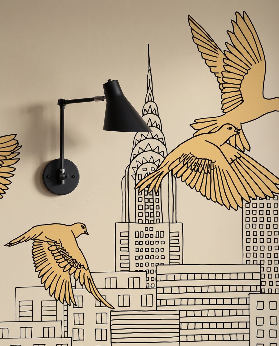 Kat boven de stad — detail