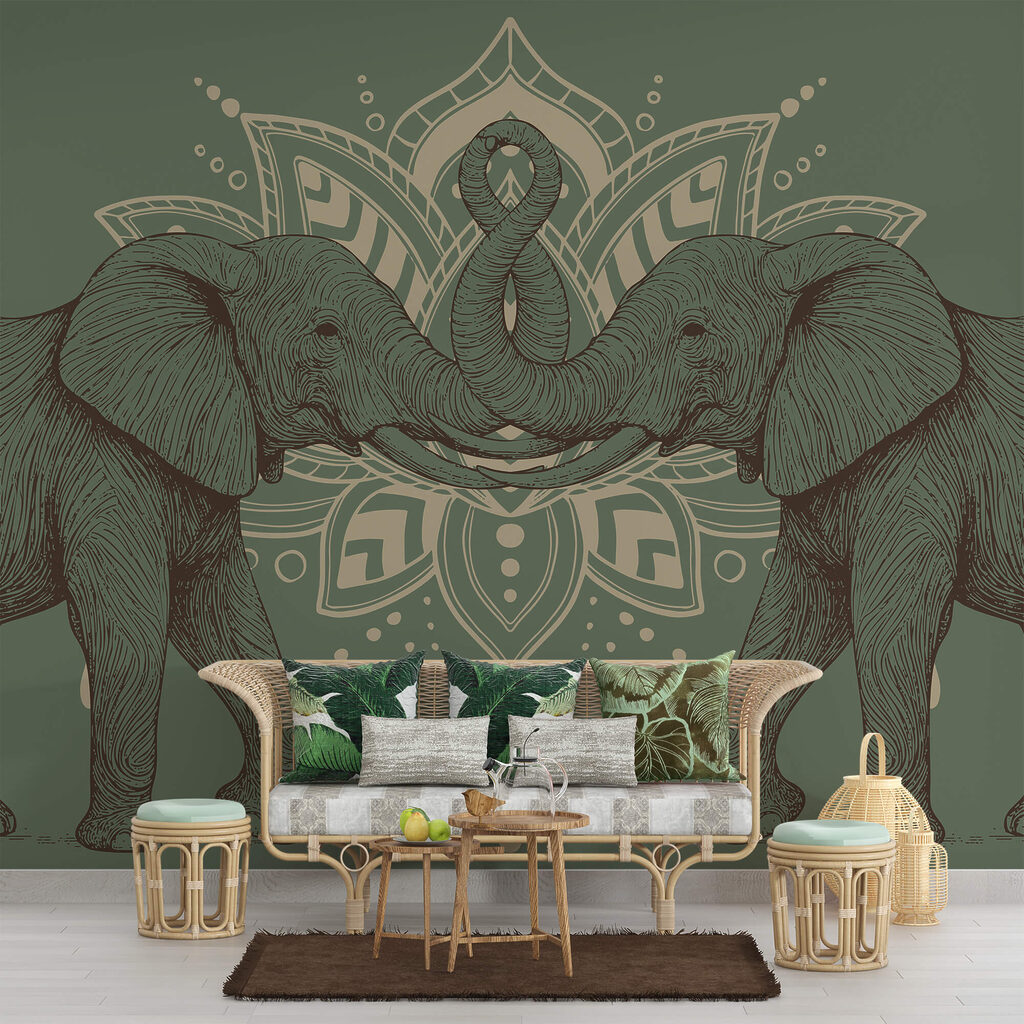 Olifanten voor een ornament — interieur 1