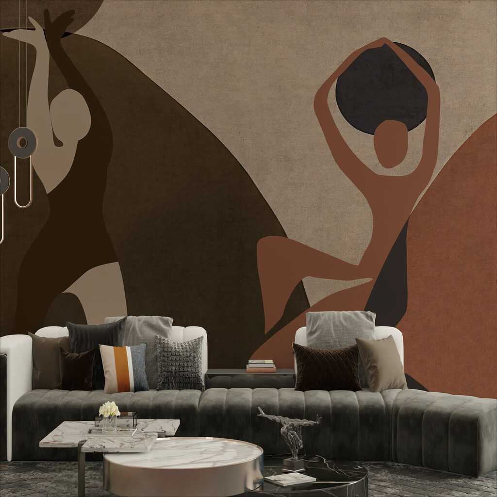 Dansers in aardekleuren — interieur 2