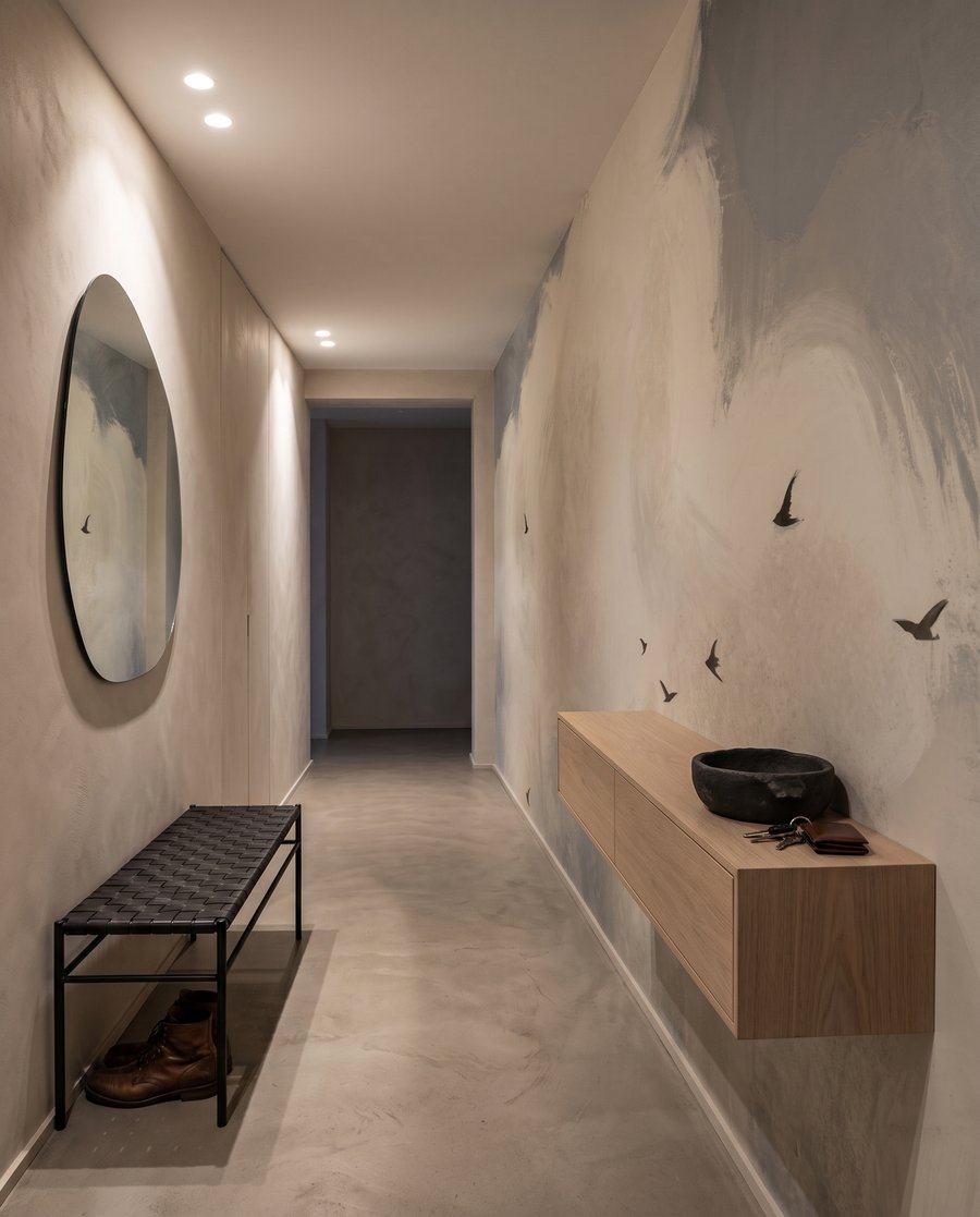 Vogels onder wolken — interieur 3