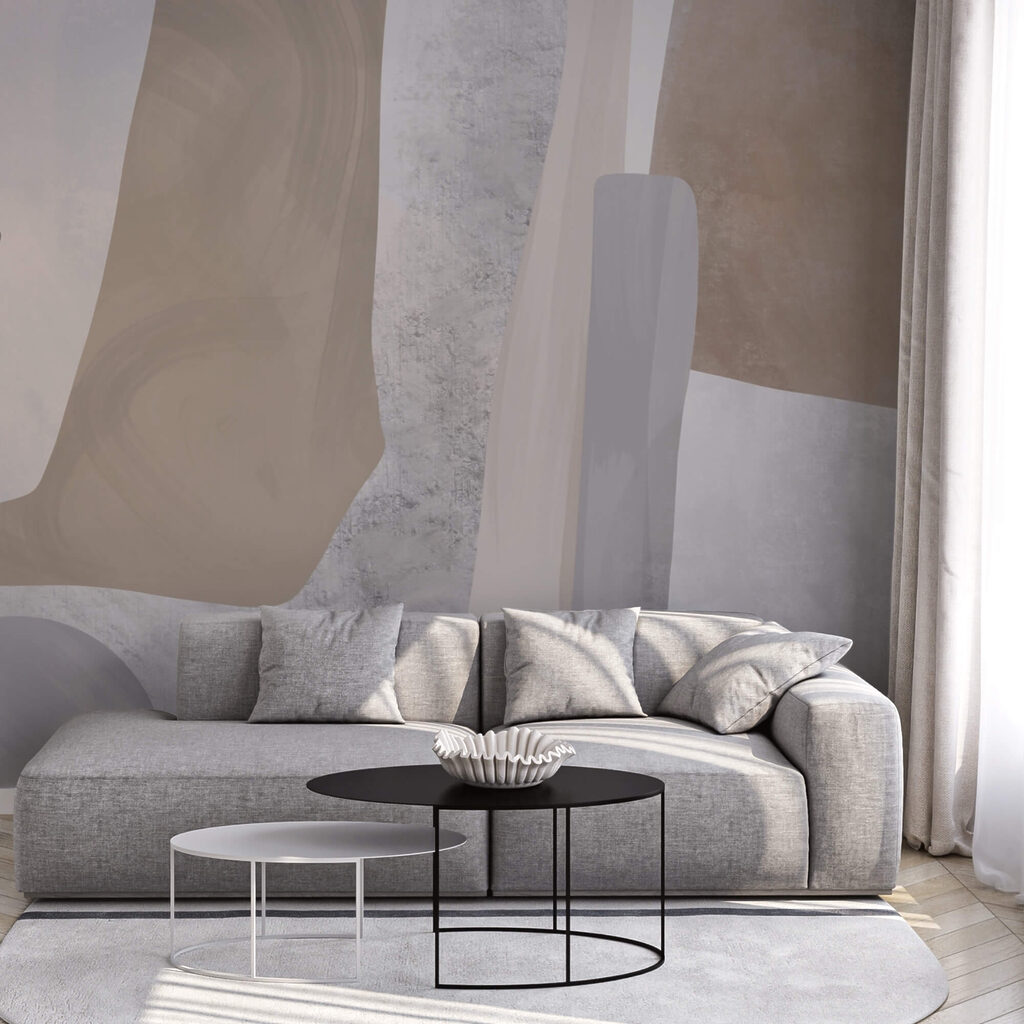 Afgeronde vormen in aardetinten — interieur 1