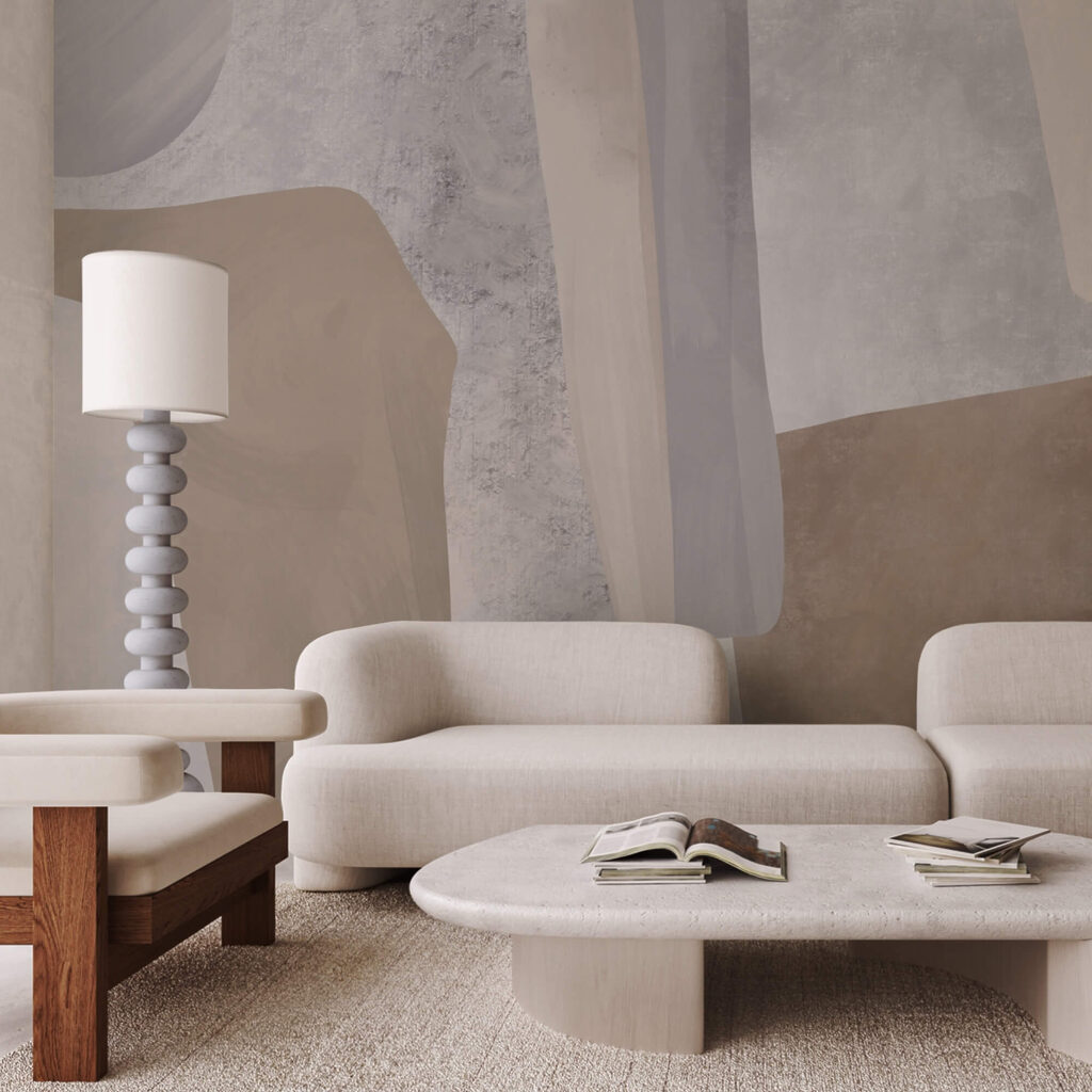 Afgeronde vormen in aardetinten — interieur 2