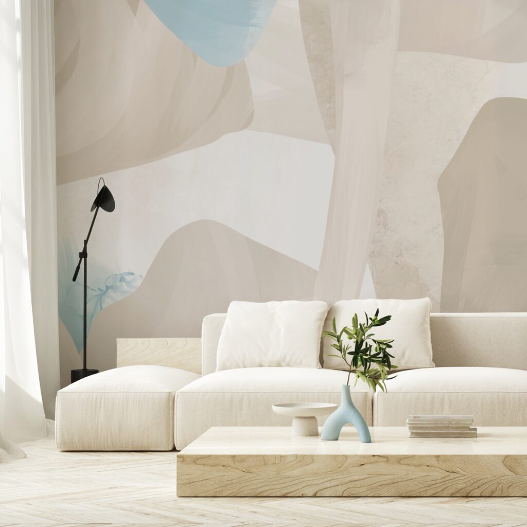 Pastelvormen met geschilderde randen — interieur 1