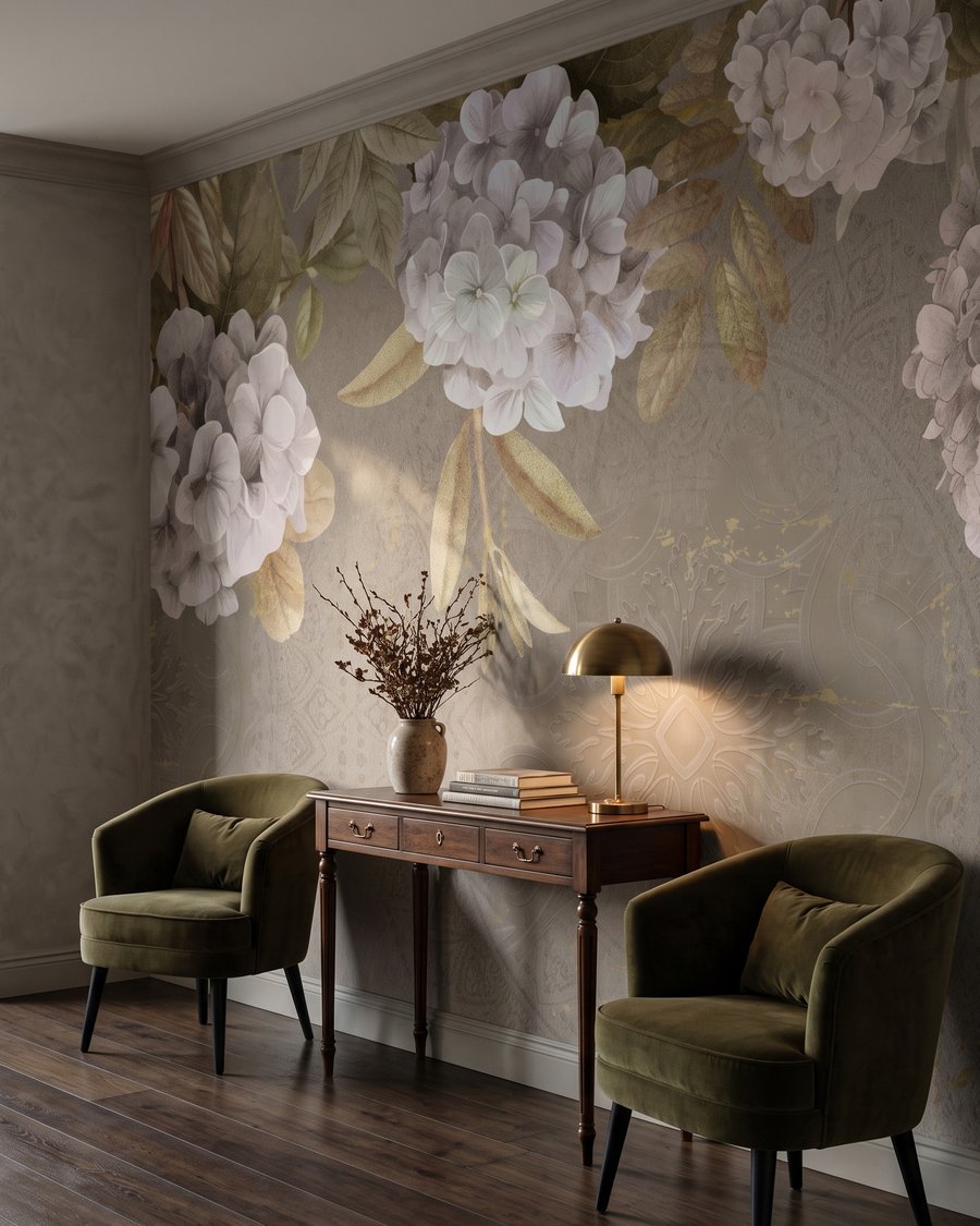 Bloesem boven open ruimte — interieur 5
