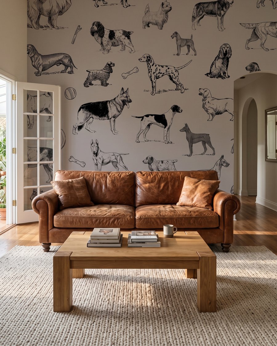 Honden in fijne pentrekken — interieur 3