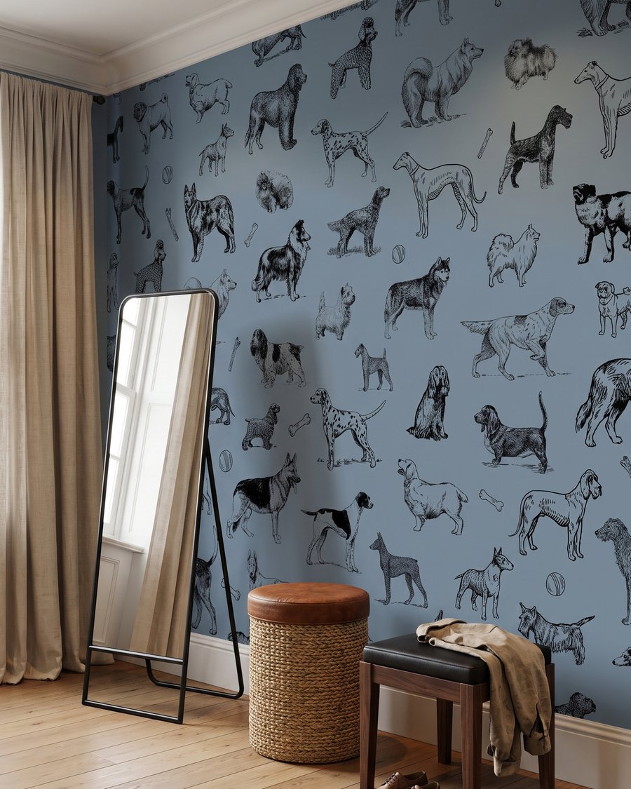 Honden in fijne pentrekken — interieur 1