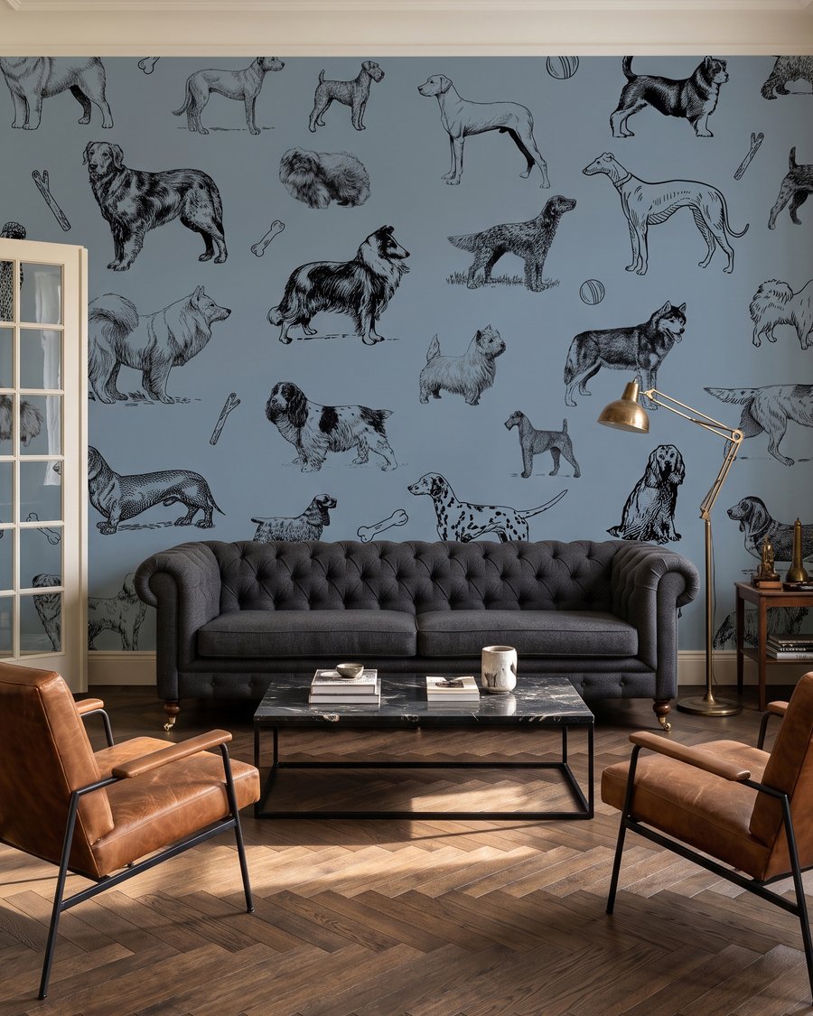 Honden in fijne pentrekken — interieur 2