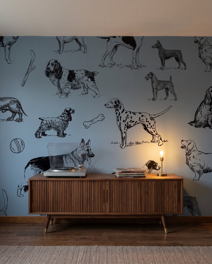 Honden in fijne pentrekken — interieur 3