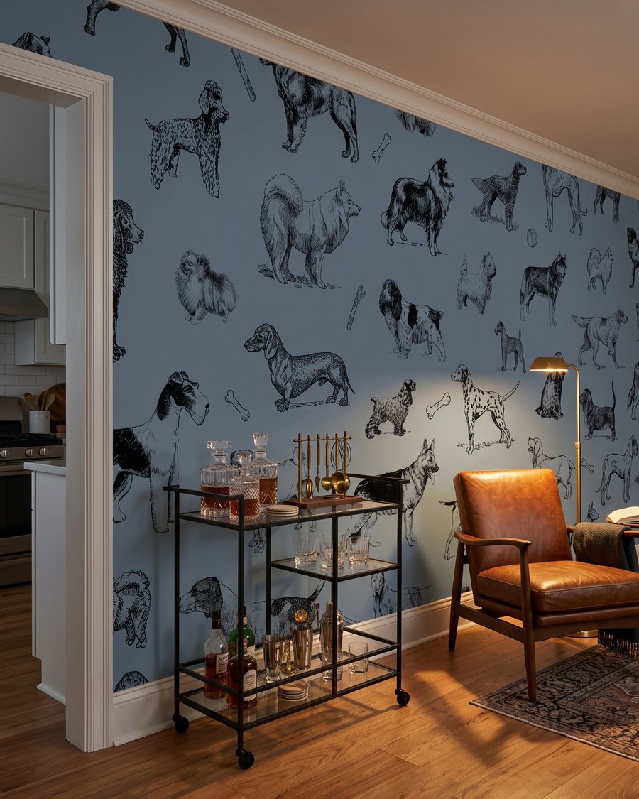 Honden in fijne pentrekken — interieur 6