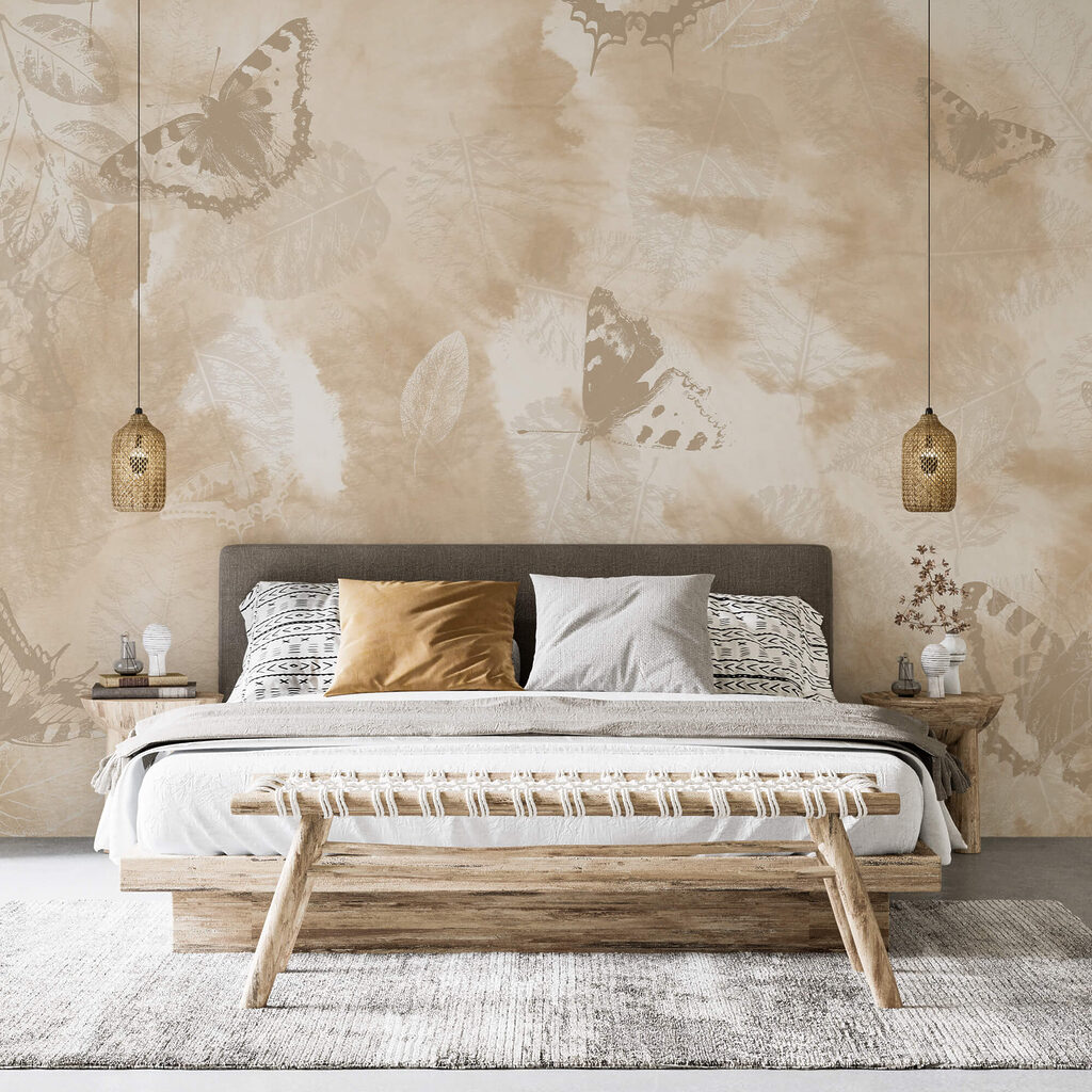 Vlinders tussen bleke kleurvlekken — interieur 1