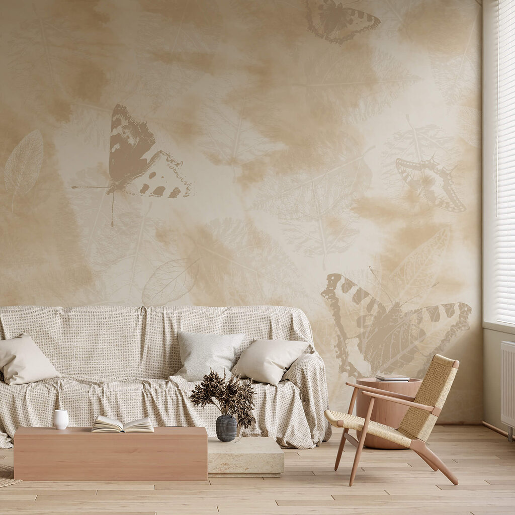 Vlinders tussen bleke kleurvlekken — interieur 2