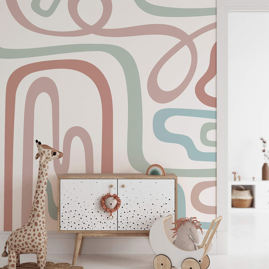 Pastellussen op wit — interieur 1