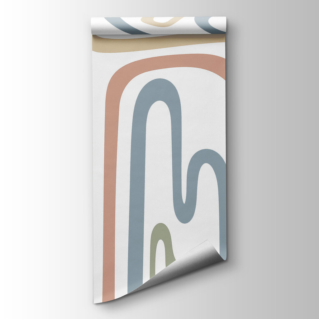 Dwalende lijnen in pastel — productweergave