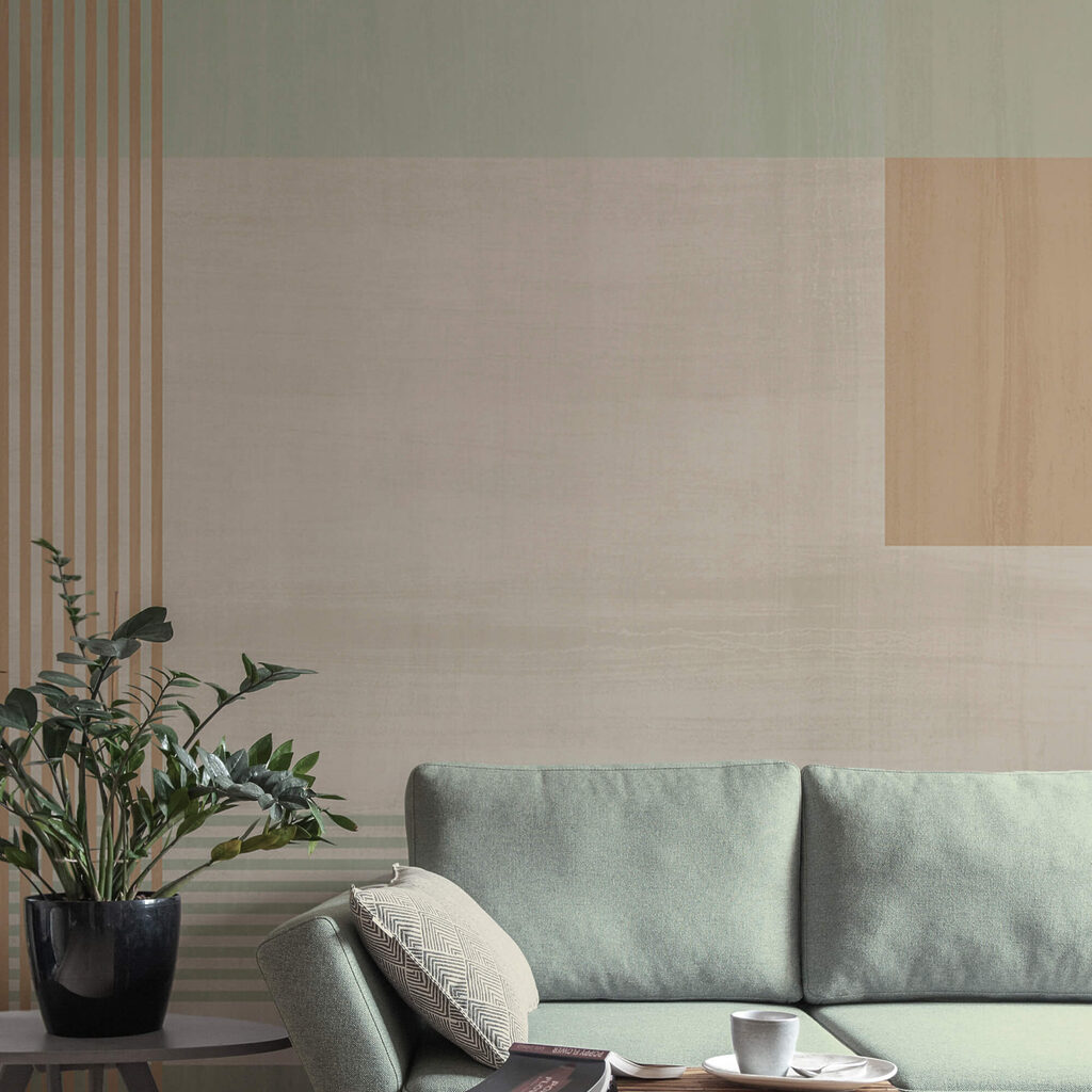 Vlakken met fijne ruitlijnen — interieur 2