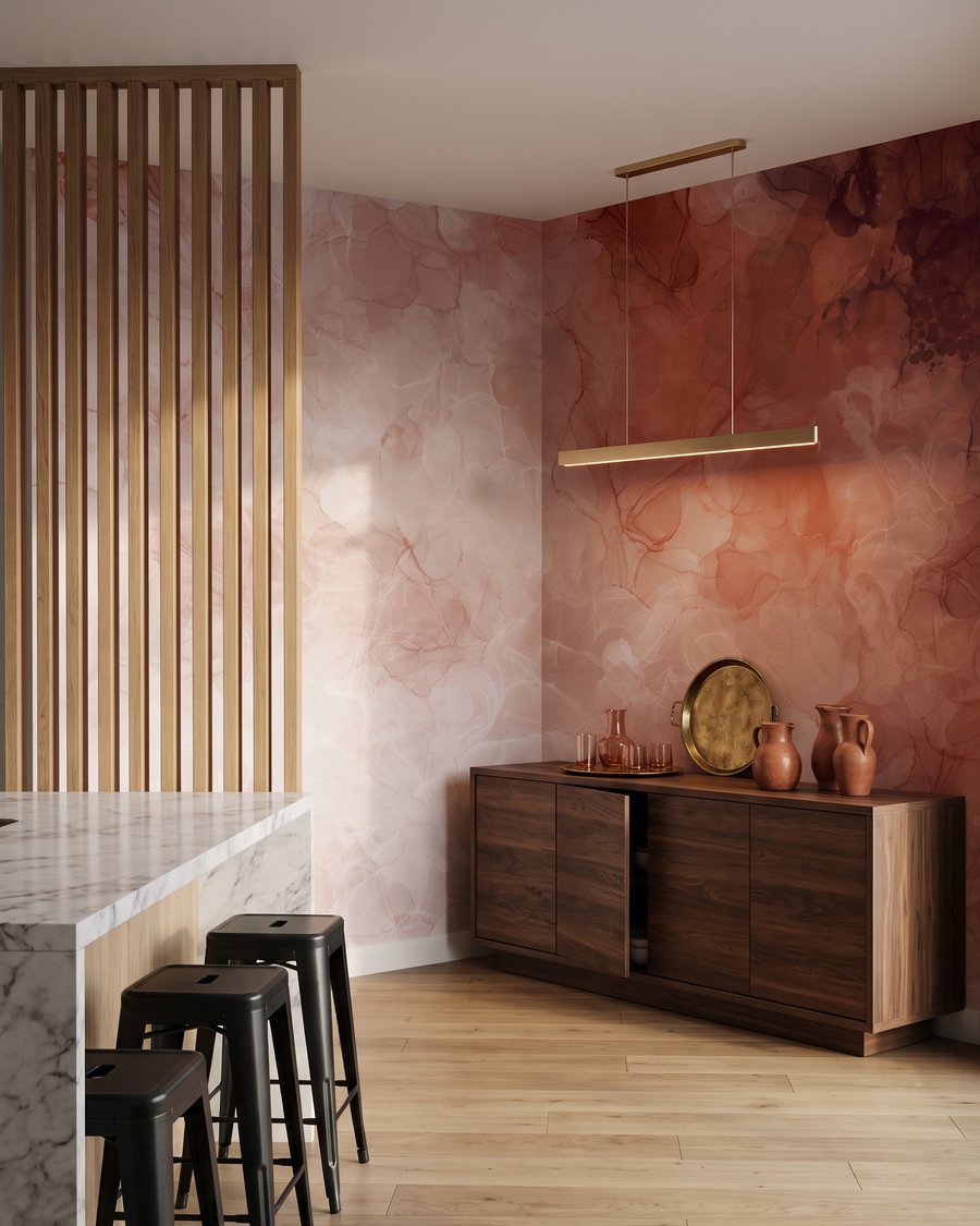 Wolken van geschilderde kleur — interieur 1
