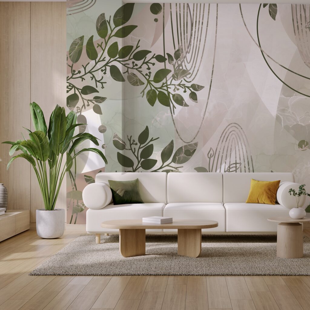Takken tussen grafische bogen — interieur 3