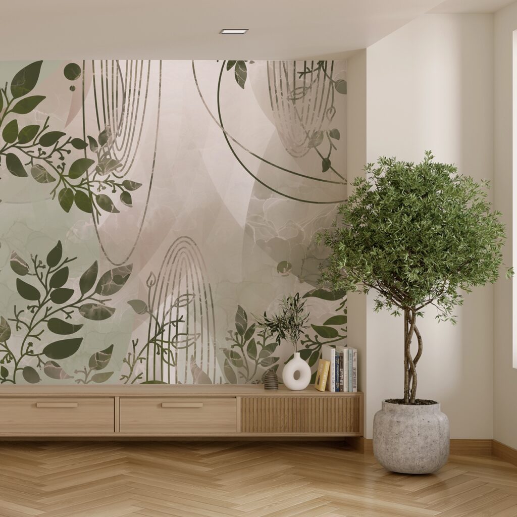 Takken tussen grafische bogen — interieur 2