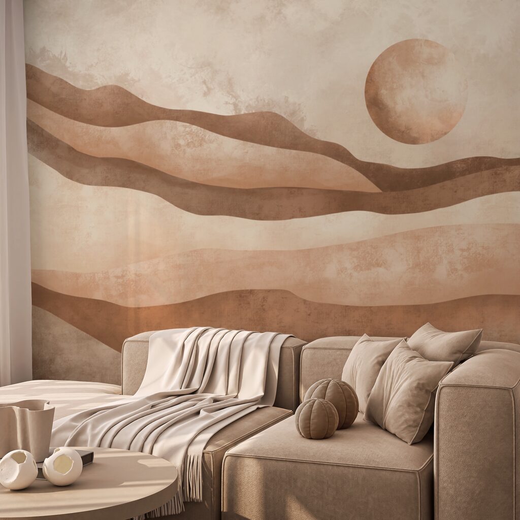 Zon boven golvende lagen — interieur 2