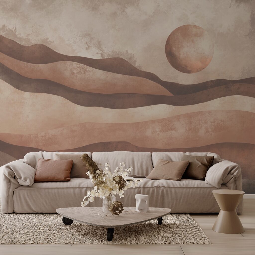 Zon boven golvende lagen — interieur 1