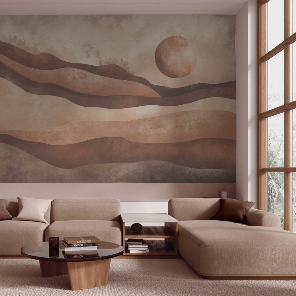 Zon boven golvende lagen — interieur 2