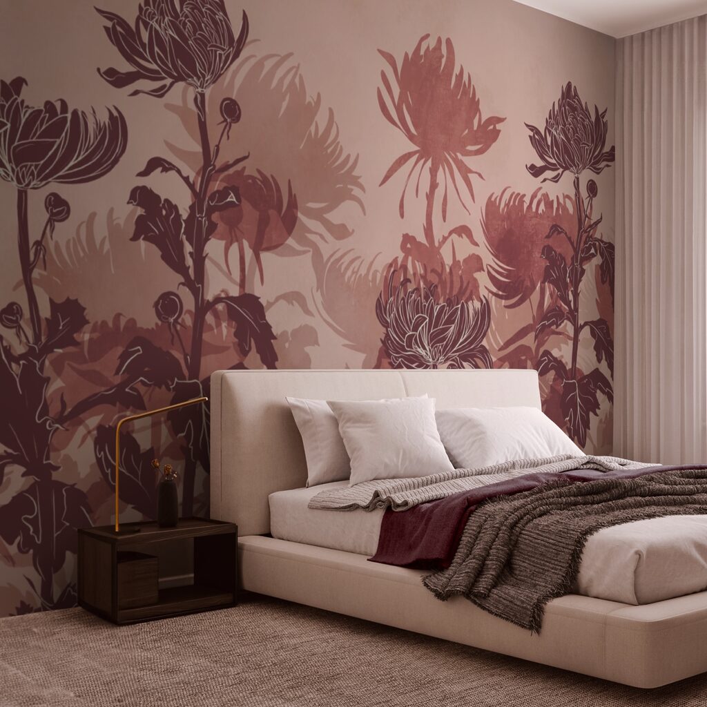 Tekening van bloemen en bladeren — interieur 2