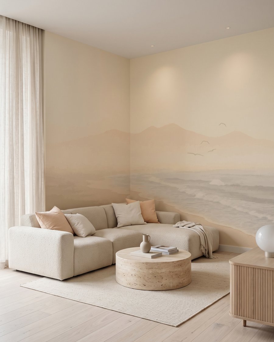 Vuurtoren in gouden nevel — interieur 3