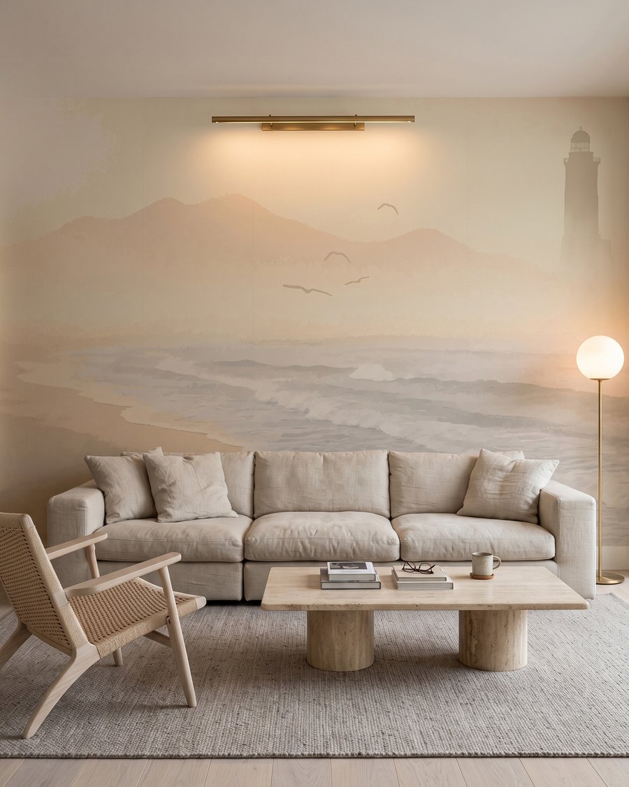 Vuurtoren in gouden nevel — interieur 5