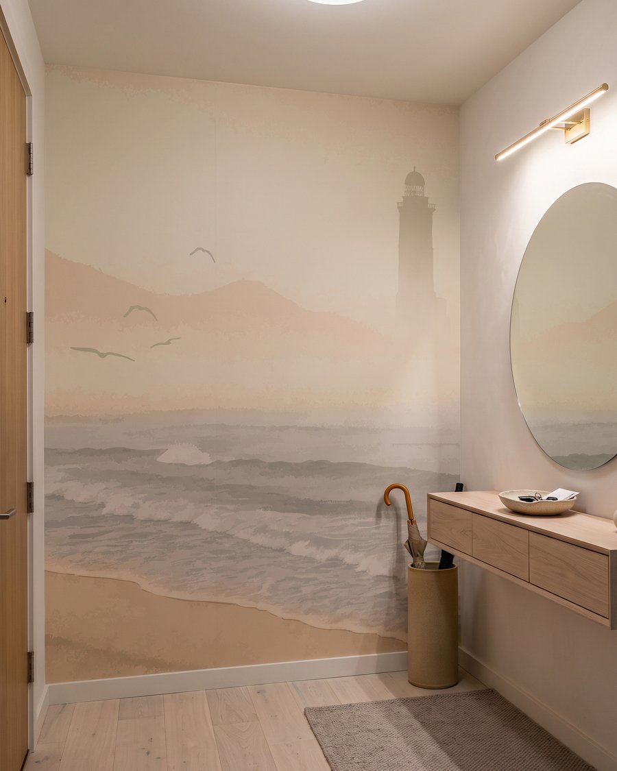 Vuurtoren in gouden nevel — interieur 6