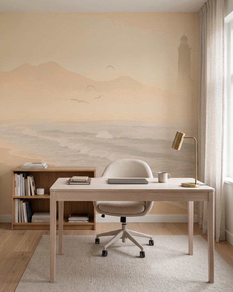 Vuurtoren in gouden nevel — interieur 8