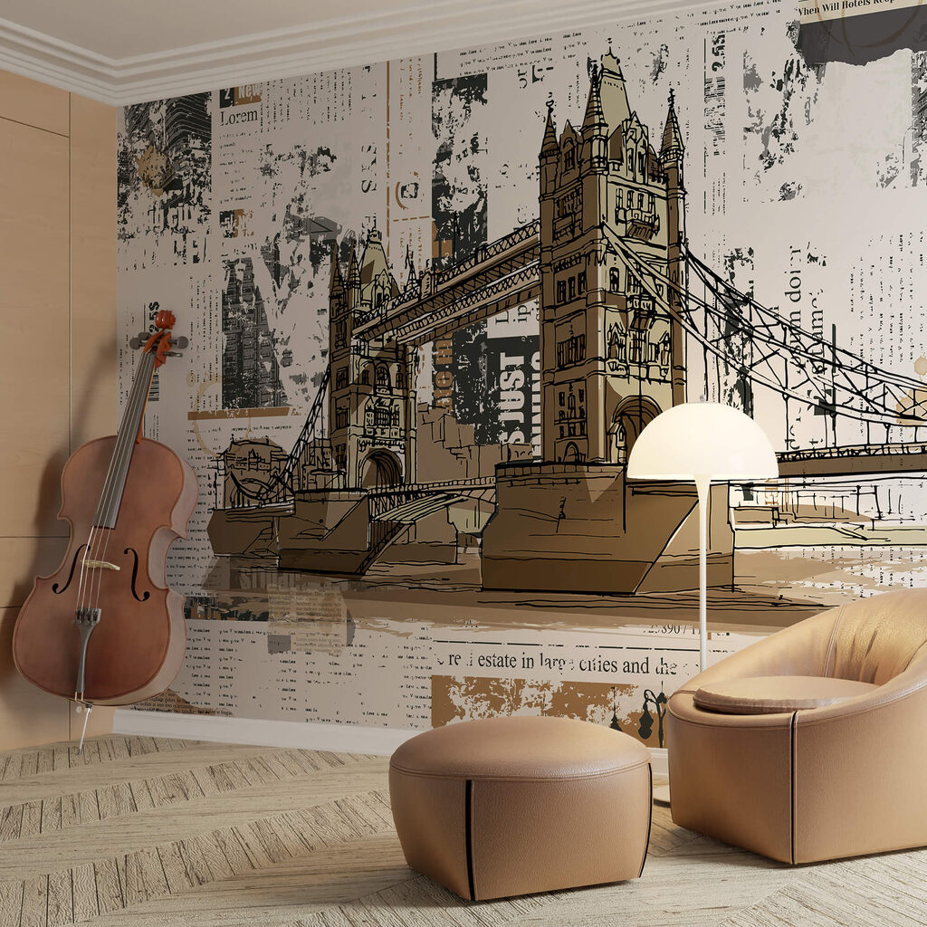 Tower Bridge in kranten — interieur 2